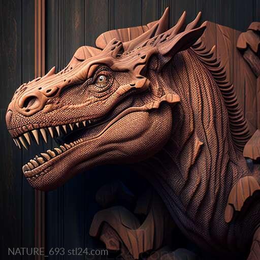 Nature and animals (st Carnotaurus 1, NATURE_693) 3D models for cnc